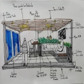 Mi Proyecto del curso: Introducción al dibujo arquitectónico a mano alzada. Architektur und Sketchbook project by Jaime Fuentes - 30.03.2021