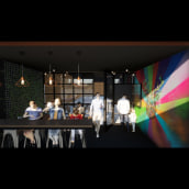 Café Bastardo. Un proyecto de Arquitectura, Arquitectura digital, Diseño 3D y Retail Design de Sofia Scheverin - 31.03.2021