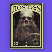 Poster- Hospes. Un proyecto de Diseño gráfico y Diseño de carteles de ZELU BOMBO - 31.03.2021