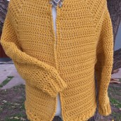 Mi Proyecto del curso:  Top-down: prendas a crochet de una sola pieza. Crochet project by Claudia Peirano - 04.05.2021