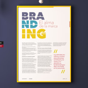 Diseño de Poster: Branding. Un proyecto de Br, ing e Identidad, Diseño editorial y Diseño de la información de TITO CAMPOS - 05.04.2018