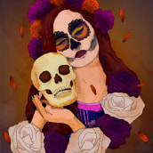 Día de Muertos. Digital Illustration project by Mario Hernández - 04.06.2021