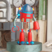 ROBOT TOY . 3D projeto de José antonio Brito peña - 14.03.2021