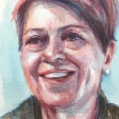 Mami: Mi Proyecto del curso: Retrato artístico en acuarela. Watercolor Painting project by Mónica Torralba - 04.08.2021