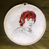 Meu projeto do curso: Criação de retratos bordados. Embroider project by Glauber Dorotheu - 04.10.2021