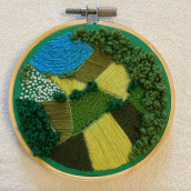 Aerial Farm 2. Embroider project by Ama Warnock - 04.12.2021