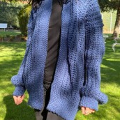 Mi Proyecto del curso: Crochet: crea prendas con una sola aguja. Crochê projeto de Myriam Pera - 12.04.2021