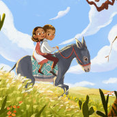 La vida en el pueblo . Traditional illustration, Digital Illustration, and Editorial Illustration project by Alejandra barajas - 02.03.2021
