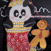 Pintura decorativa panda. Un projet de Peinture acr , et lique de Violeta Gordano - 17.04.2021