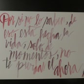 Mi Proyecto del curso: Instantes en acuarela . Brush Pen Calligraph project by Alejandro Araya YUtronich - 04.17.2021