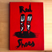 Red Shoes, livro de artista. Traditional illustration, Editorial Design, Printing, and Bookbinding project by Inês Cóias - 04.21.2021