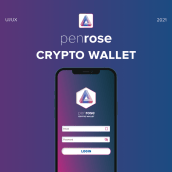 PenRose Crypto wallet app. Un proyecto de UX / UI de Noel Ružić - 23.04.2021