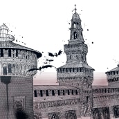 POPPING UP MILANO . Un proyecto de Ilustración, Animación 3D e Ilustración arquitectónica de Carlo Stanga - 23.04.2021