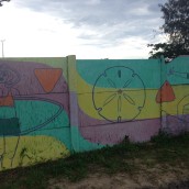 Mural Praia Solidao. Traditional illustration project by Mariel Turquet - 04.24.2021