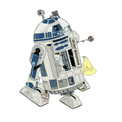 R2-D2. Un proyecto de Ilustración tradicional, Cine, vídeo, televisión y Cómic de Alejandro Fuentes Alonso - 01.04.2021