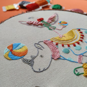 Ilustrando con hilos. Arts, Crafts, Creativit, Embroider, and DIY project by Carolina Correa - 04.24.2021