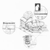 Buildings. Un progetto di Illustrazione tradizionale, Animazione 2D, Illustrazione architettonica e Illustrazione editoriale di Sebastián García Muñoz - 04.05.2021