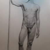 Mi Proyecto del curso: Dibujo realista de la figura humana 40 cm x 27 cm. Pencil Drawing project by Lutecia - 03.31.2021