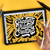 Lanzamiento Adobe Illustrator para iPad. Design, Art Direction, Graphic Design, T, pograph, Calligraph, Lettering, Instagram, Digital Lettering, and Social Media Design project by Alejandro Solórzano - 10.14.2020