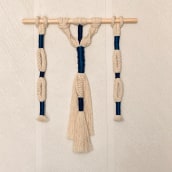 Mi Proyecto del curso: Macramé: técnicas de tejido envuelto. Un proyecto de Artesanía de Itzel Casillas Avalos - 09.05.2021