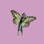 Butterflies. Design, Traditional illustration, and Collage project by Mónica Esteban Hernández - 05.25.2021