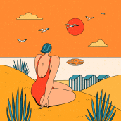 Nouveaux horizons. Traditional illustration project by Alice Des - 01.01.2021