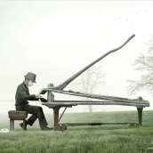 El pianista / The pianist. Un proyecto de Fotografía, Creatividad, Ilustración digital, Concept Art y Fotomontaje de Néstor Rubén Fernández Aranda - 25.01.2021