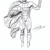Mi Proyecto del curso: Ilustración para cómics: anatomía de un superhéroe. Traditional illustration, Character Design, Comic, Pencil Drawing, and Figure Drawing project by Sebastian Vieyra - 05.31.2021