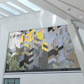 Local Fabric: A generative artwork that weaves crowd-sourced photography of Boston in a public atrium.. Installations, Interactive Design, and Digital Design project by Olivia Johnson - 06.04.2021