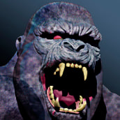 King Kong bust . Un proyecto de Escultura, Diseño de juguetes y Concept Art de 3D Monster - 03.01.2021
