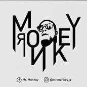 Logo Mr. Monkey. Mi Proyecto del curso: Tipografía y Branding: Diseño de un logotipo icónico. Design, Br, ing e Identidade, Design gráfico, e Design de logotipo projeto de vmpelcastre - 07.06.2021