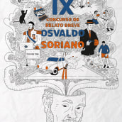 Doodle sobre Osvaldo Soriano. Traditional illustration, Vector Illustration, and Digital Illustration project by Franco Dall'Oste - 06.06.2021