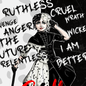 Cruella De Vil. Traditional illustration, Comic, and Digital Drawing project by Guillermo Eguizabal - 05.27.2021