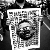 'No es mi presidente' (Carteles para la protesta del 14N en Perú). Design, Traditional illustration, Art Direction, and Poster Design project by Alexandro Valcarcel - 10.25.2020