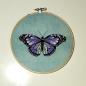My project in Realistic Embroidery Techniques course. Traditional illustration, Embroider, and Textile Illustration project by mums_hugs - 06.08.2021