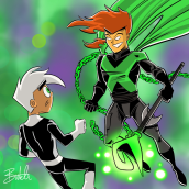 "Danny Phantom: 10 YEARS LATER!". Traditional illustration, Film, Video, TV, and Animation project by Butch Hartman - 06.17.2021