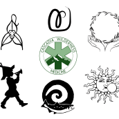 Commissioned Logos 2015 - 2019. Een project van Logo-ontwerp van Page Ariel - 18.06.2021