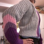 Mi Proyecto del curso: Crochet: crea prendas con una sola aguja. Fashion, Fashion Design, Fiber Arts, DIY, and Crochet project by Nelida Olivera - 06.25.2021