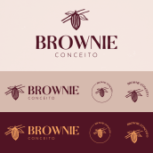 Brownie Conceito. Un proyecto de Diseño, Br, ing e Identidad, Diseño gráfico y Diseño de logotipos de Nathannael Silva - 23.06.2021