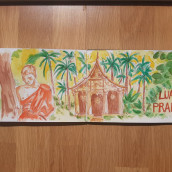 My project in Artistic Watercolor Sketching. Travel Memories: Luang Prabang, Laos. Un projet de Illustration, Esquisse , Créativité, Dessin, Aquarelle , et Carnet de croquis de Stefania Salis - 02.07.2021
