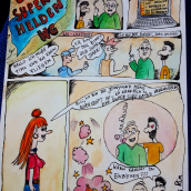 Mein Kursprojekt: Grafischer Humor: Geben Sie uns unseren täglichen Strip. Traditional illustration, Comic, Pencil Drawing, Drawing, Graphic Humor, and Narrative project by Marina - 07.03.2021