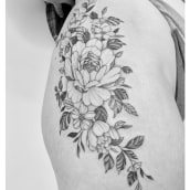 Floral Tattoos. Design project by Ella Storm - 07.05.2021
