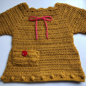 Mi Proyecto del curso:  Top-down: prendas a crochet de una sola pieza. Un proyecto de Moda, Diseño de moda, Tejido, DIY y Crochet de nerak.ciagar - 06.07.2021