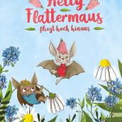 Hetty Flattermaus. Traditional illustration, Character Design, and Children's Illustration project by Julia Christians - 07.29.2019