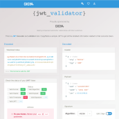 JWT Validator Tool. Programming project by Juan Andrés Moreno Rubio - 05.01.2020