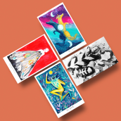 Tarot. Illustration, Painting, Creativit, Acr, and lic Painting project by Adolfo Serra - 07.21.2020