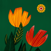 Flores ilustradas. Un proyecto de Ilustración, Ilustración digital y Pintura digital de Cecilia Moronari Leite - 02.01.2021