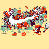 Ilustraciones Nike. Design, Traditional illustration, and Advertising project by Cristobal Ojeda - 07.30.2021