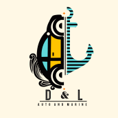 D&L / LOGO - TARJETA DE PRESENTACIÓN PROPUESTA 2. Traditional illustration, Advertising, Art Direction, Br, ing & Identit project by Octavio Montiel De Bona - 05.17.2021