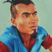 Jason. Artes plásticas, Pintura, Ilustração de retrato, e Pintura a óleo projeto de Jorge Orlando Moctezuma Hernández - 02.08.2021
